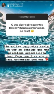 Yasmin Brunet manda indireta: “Relações familiares são romantizadas” - imagem 3