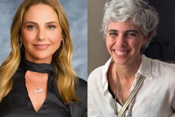 Heloisa Périssé posa na web pela primeira vez com a namorada, a diretora de TV Leticia Prisco - Metrópoles