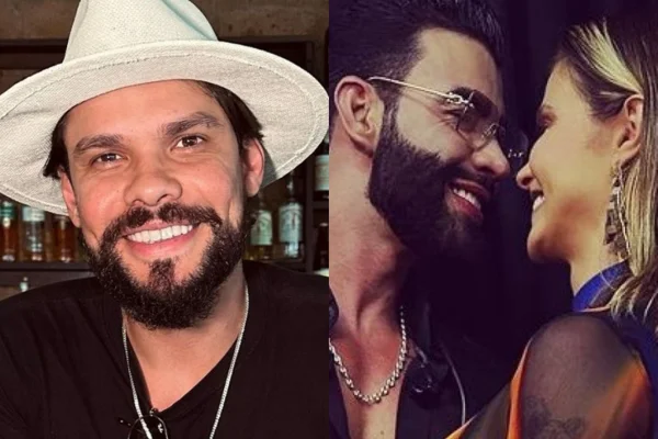 Montagem feita a partir de fotos das redes sociais de Alexandre Suita, Gusttavo Lima e Andressa Suita - Metrópoles