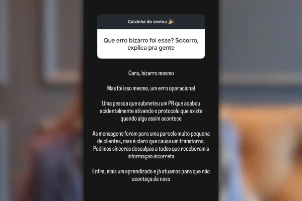 Fundadora do Nubank chama de “bizarro” alerta falso sobre liquidação - destaque galeria Fundadora do Nubank chama de “bizarro” alerta falso sobre liquidação - destaque galeria