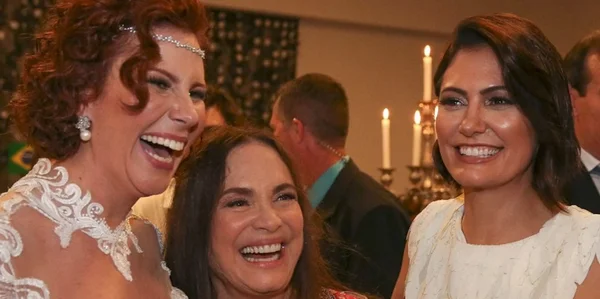 Michelle Bolsonaro, Carla Zambelli e Regina Duarte