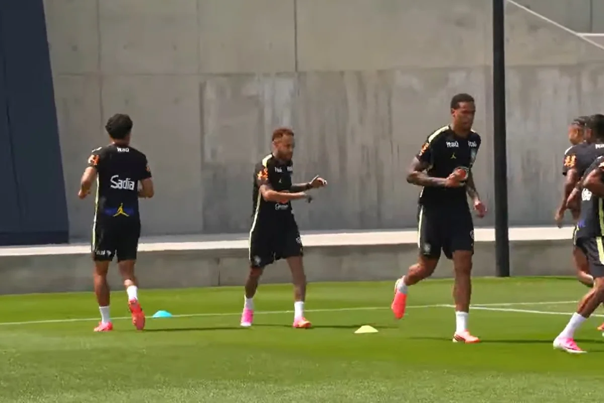 Copa: Neymar participa de treino com grupo e bola nesta quarta (17/6) - imagem 4 Copa: Neymar participa de treino com grupo e bola nesta quarta (17/6) - imagem 4