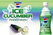 Pepsi sabor pepino, vendido no Japão Pepsi sabor pepino, vendido no Japão