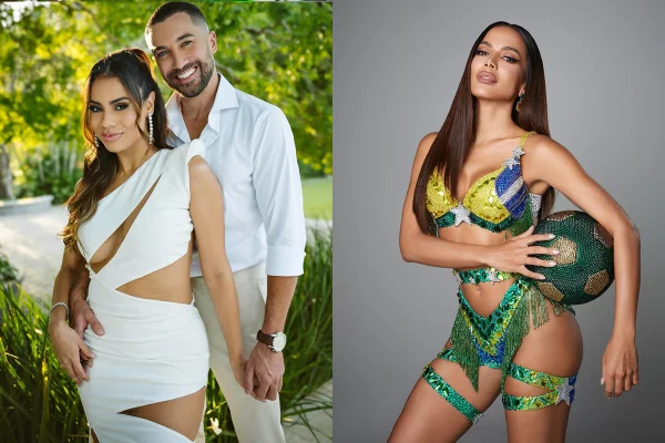 Montagem com fotos coloridas de Lexa, Ricardo Vianna e Anitta - Metrópoles
