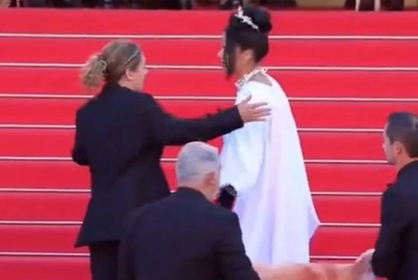 Vídeo: confusão entre atriz e segurança no Festival de Cannes viraliza