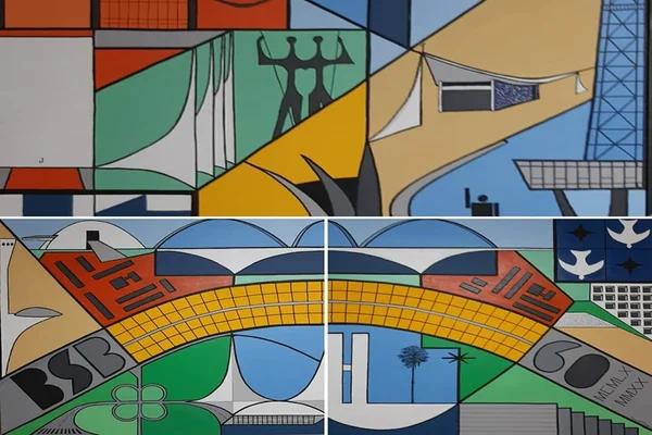 Obra de Murilo Frade, artista plástico daltônico