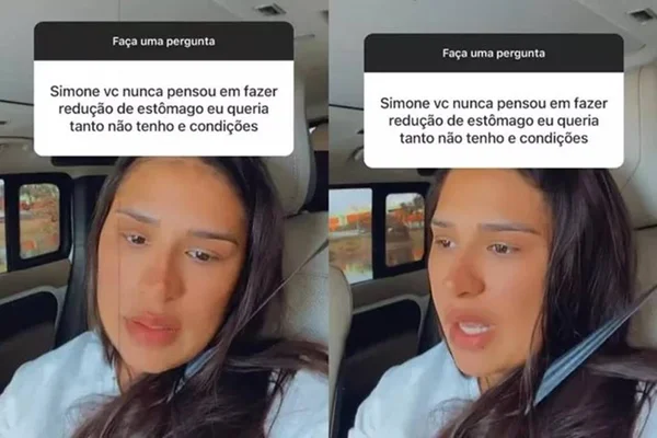 Simone revela dificuldade com bariátrica: “Não tenho responsabilidade”