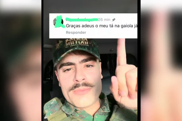 Homem é alvo da PM após debochar em post sobre ave: “Meu tá na gaiola”