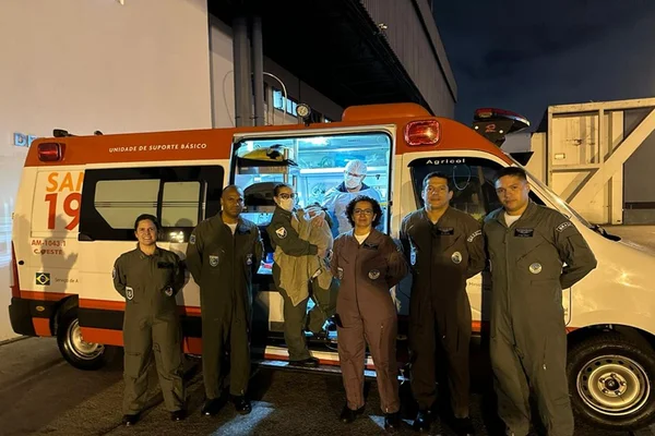 Menina de 5 meses é transportada para São Paulo pela FAB para realizar transplante de fígado