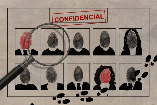 Imagem colorida de investigação com palavra "confidencial" - Metrópoles