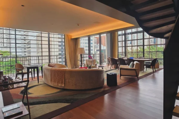 Suíte duplex no Rosewood do complexo Cidade Matarazzo