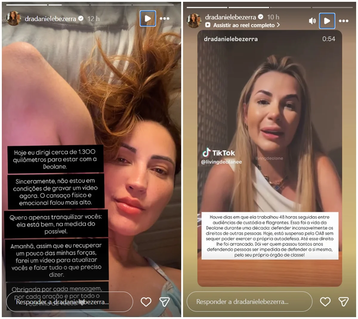 Irmã atualiza situação de Deolane Bezerra na prisão e faz desabafo - imagem 1 Irmã atualiza situação de Deolane Bezerra na prisão e faz desabafo - imagem 1