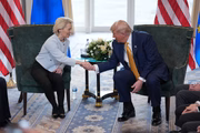 Ursula von der Leyen e Donald Trump Ursula von der Leyen e Donald Trump