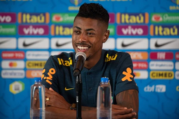 Na Seleção, Bruno Henrique festeja momento e lembra de lesão no olho