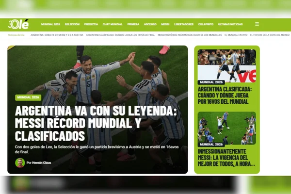 Jornais argentinos enaltecem vitória e atuação de Lionel Messi - destaque galeria Jornais argentinos enaltecem vitória e atuação de Lionel Messi - destaque galeria