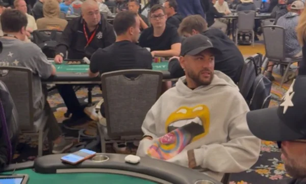 Neymar em torneio de poker nos EUA