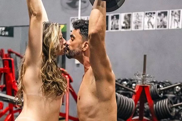 Foto colorida de Bella Mantovani e Vagner O Fera - Metrópoles