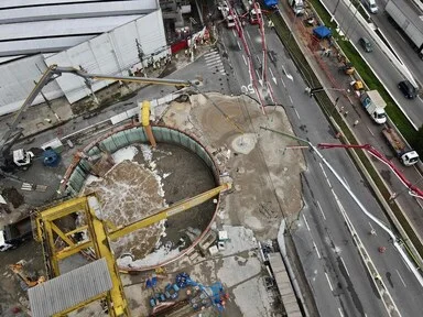 Mais de 220 colaboradores da Secretaria de Transportes Metropolitanos (STM), da Sabesp e da Linha Uni, uma das empresas responsáveis pela construção da Linha 6-Laranja de metrô, realizaram esses trabalhos