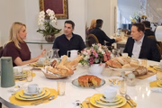 Ana Hickmann, Edu Guedes e Roberto Cabrini