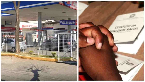 Mulher fura fila de posto e chama rapaz de macaco ao ser confrontada