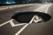 Obras na cratera devem terminar apenas em 2026