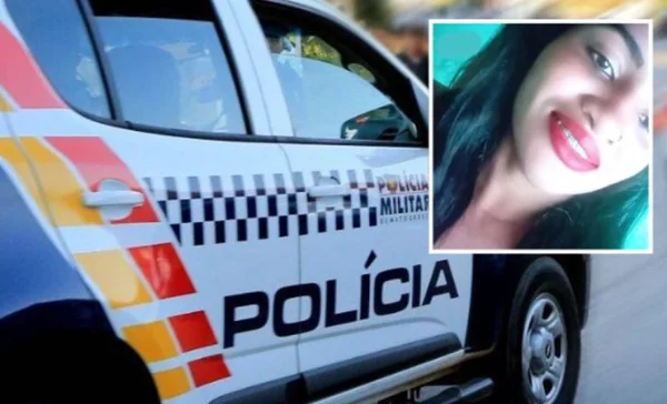 Montagem de fotos de Jacicléia Felicien e viatura da Polícia Militar de Mato Grosso - Metrópoles