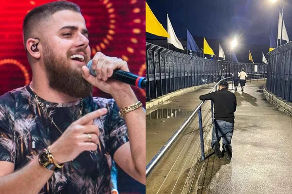De joelhos, Zé Neto faz peregrinação no Santuário de Aparecida