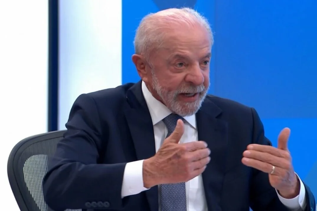 Presidente Lula durante sabatina no Jornal Nacional Presidente Lula durante sabatina no Jornal Nacional