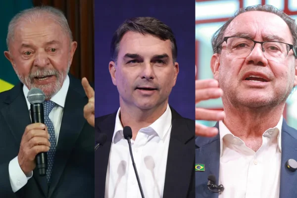Lula, Augusto Cury e Flávio Bolsonaro