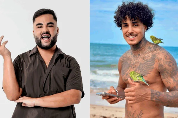 Foto colorida de Lucas Guedez e Livinho - Metrópoles