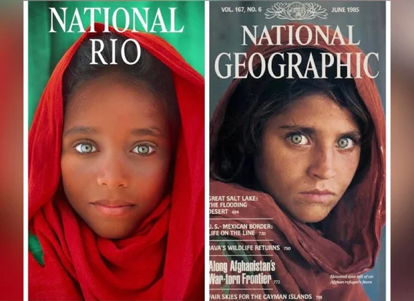 Modelo de 11 anos da Cidade de Deus recriou a famosa capa de afegã na revista National Geographic