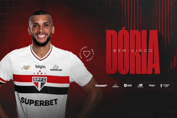 Foto colorida de Matheus Dória, zagueiro do São Paulo - Metrópoles