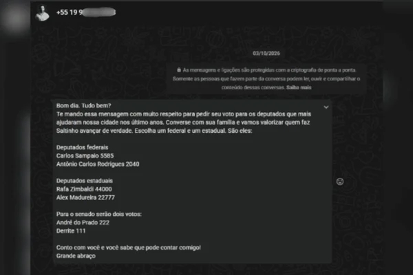 Prefeito de Saltinho, do PL, é acusado por crime de assédio eleitoral - destaque galeria Prefeito de Saltinho, do PL, é acusado por crime de assédio eleitoral - destaque galeria