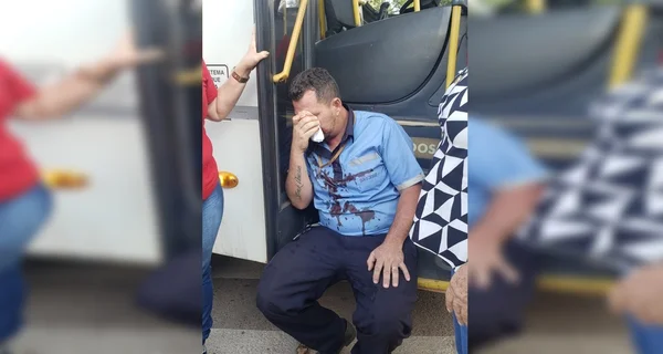 Vídeo: briga de trânsito termina com motorista de ônibus espancado