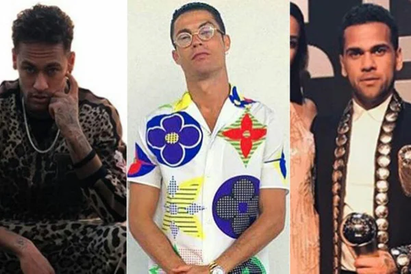 Sem estilo? Confira as roupas de grifes usadas por Neymar, Ronaldo e cia.
