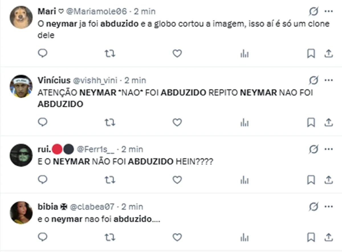 “Neymar abduzido”: web reage após craque entrar em jogo contra Escócia - imagem 1 “Neymar abduzido”: web reage após craque entrar em jogo contra Escócia - imagem 1