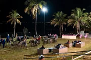 Ambiente externo fez alusão à Flórida Ambiente externo fez alusão à Flórida