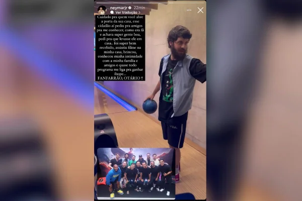 Imagem colorida de publicação do Neymar - Metrópoles