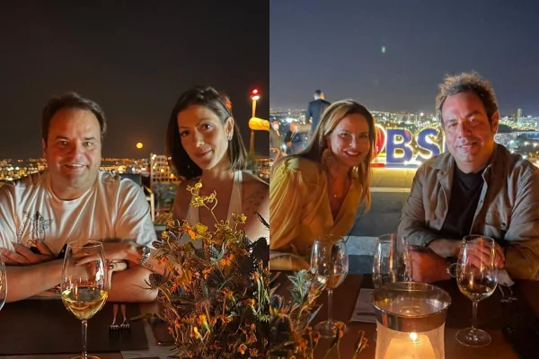 Cyro e Lara Torres com Claudia e Márcio Salomão
