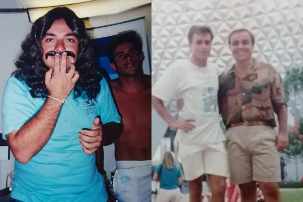 Ex-Polegar abre álbum de fotos com Gugu Liberato