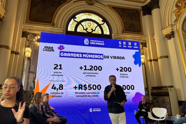 Secretário de cultura, Totó Parente apresenta números da Virada Cultural - Metrópoles