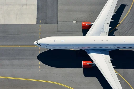 avião em solo