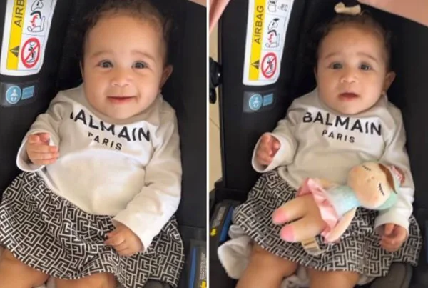 Cecília Militão com roupinha da Balmain - Metrópoles