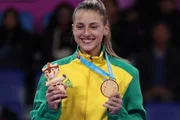 Milena Titoneli foi bronze no Mundial de Taekwondo em 2019 Milena Titoneli foi bronze no Mundial de Taekwondo em 2019