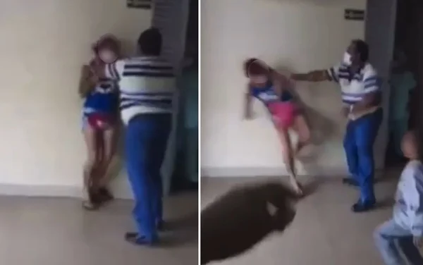 goias mulher agredida porteiro hospital