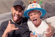 Neymar e Davi Lucca