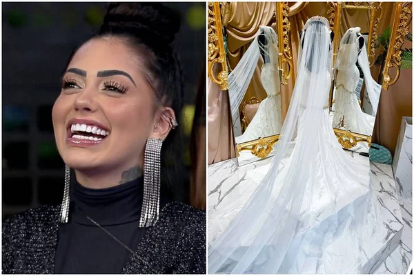 Veja o vestido de R$ 50 mil que MC Mirella irá usar no dia do casamento