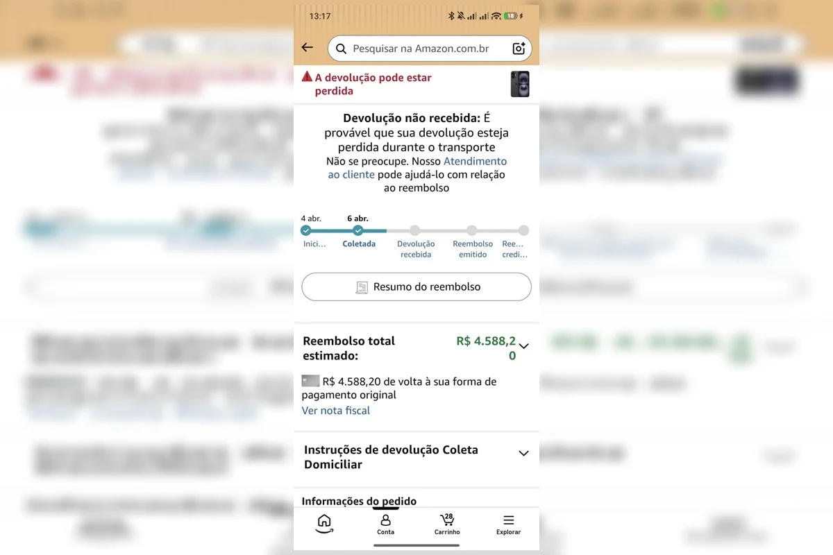 O reembolso não foi efetuado meses após o pedido O reembolso não foi efetuado meses após o pedido