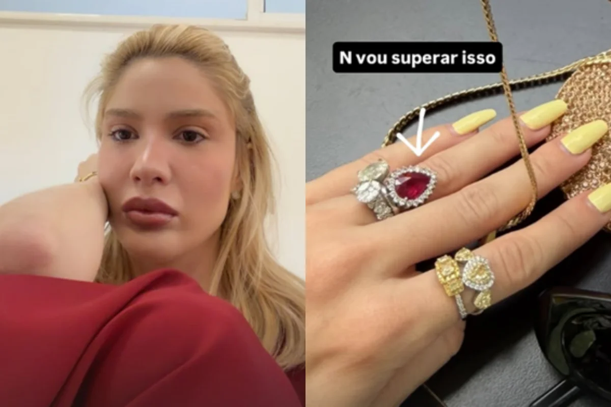 Karoline Lima chora após perder anel de rubi de R$ 15 mil