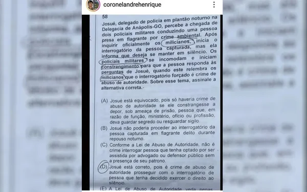 goias pms chamados de milicianos